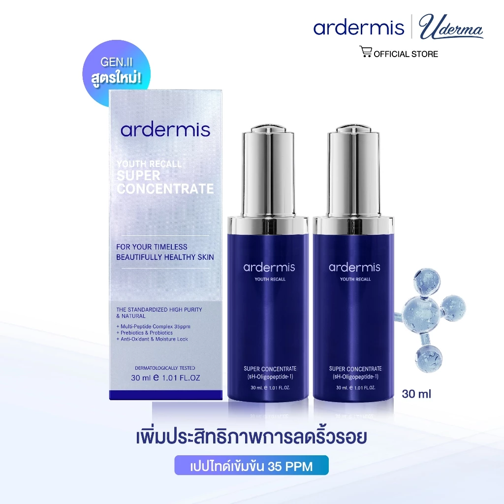 [Clearance Sale] [Pro แพ็คคู่] ardermis Super Concentrate 30ml. exp. 09/2027