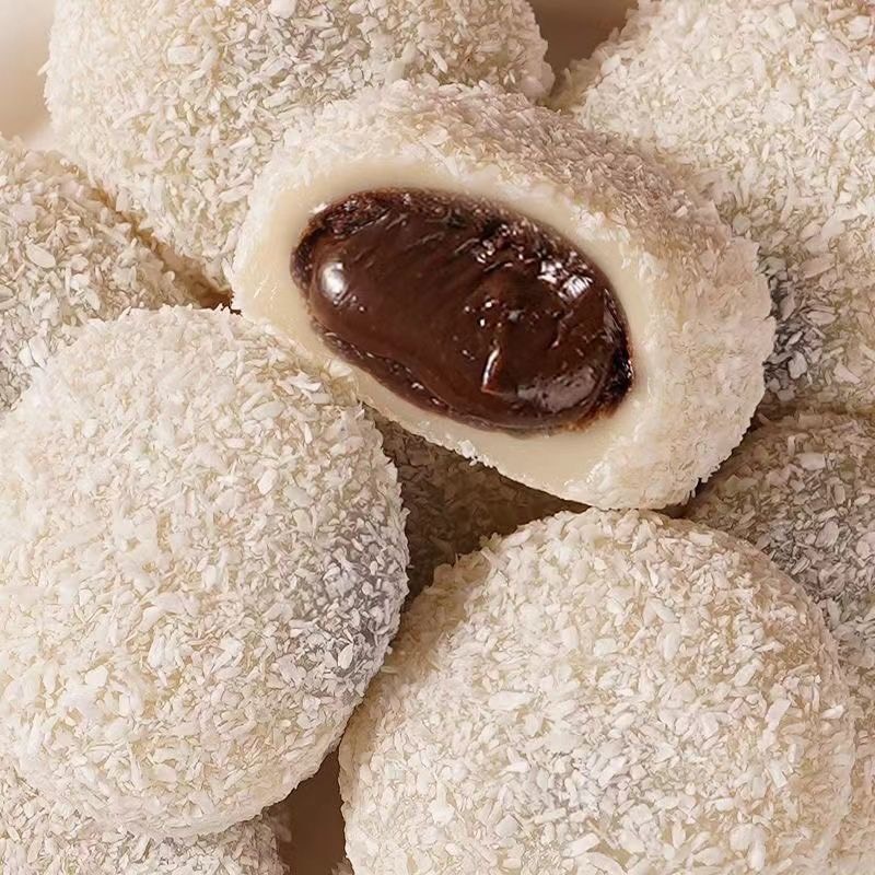 เซ็ท 2 แถม 1  โมจิเกล็ดหิมะสอดไส้ช็อกโกแลต ตรา ตังตังแบร์   (ขนาด 480 กรัม/กล่อง ) - รูปที่ 6