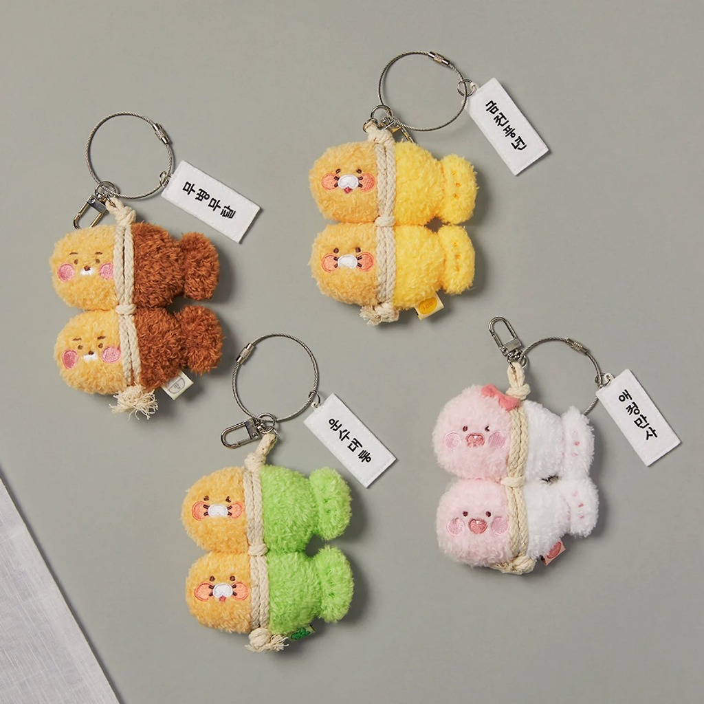 PRE🐟 Lucky Myungtae Charm Keyring – เสริมดวงแบบเกาหลีแท้! คีย์ริงปลามยองแท 4 พลังมงคล สุขภาพ / ความร