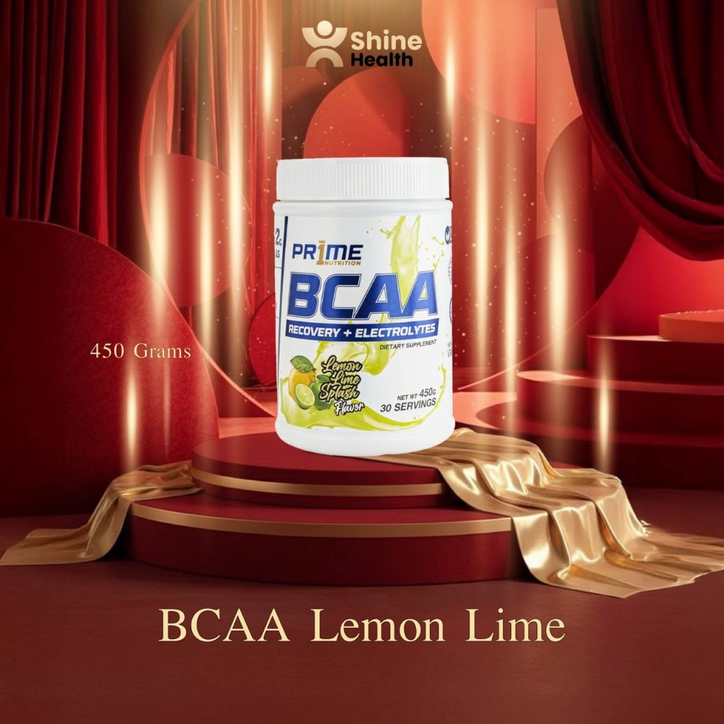 PR1ME BCAAs Plus  | บีซีเอเอ พลัส รสชาติ เลม่อนไลม์  ,450 G.