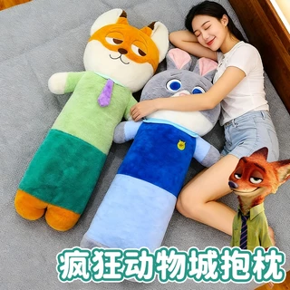 🔥สินค้ามาใหม่🔥 ตุ๊กตา Zootopia หมอนยาวจิ้งจอกสุดน่ารัก ตุ๊กตากระต่าย Judy Nick ของเล่นช่วยนอนหลับสำหรับเด็กผู้หญิง