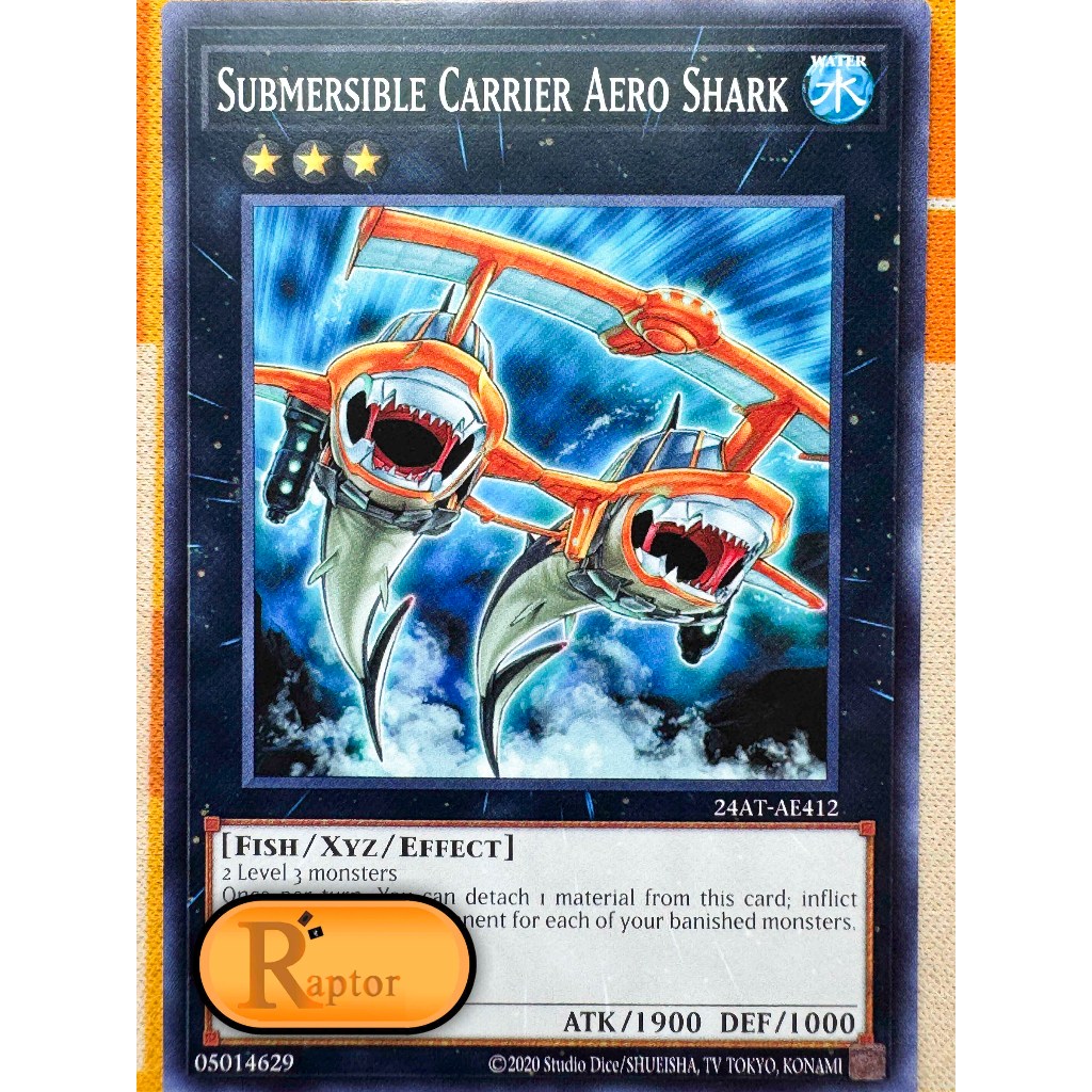 24AT-AE412 : Submersible Carrier Aero Shark [Common] (Yu-Gi-Oh! Asia English : ลิขสิทธิ์แท้) - [Rapt
