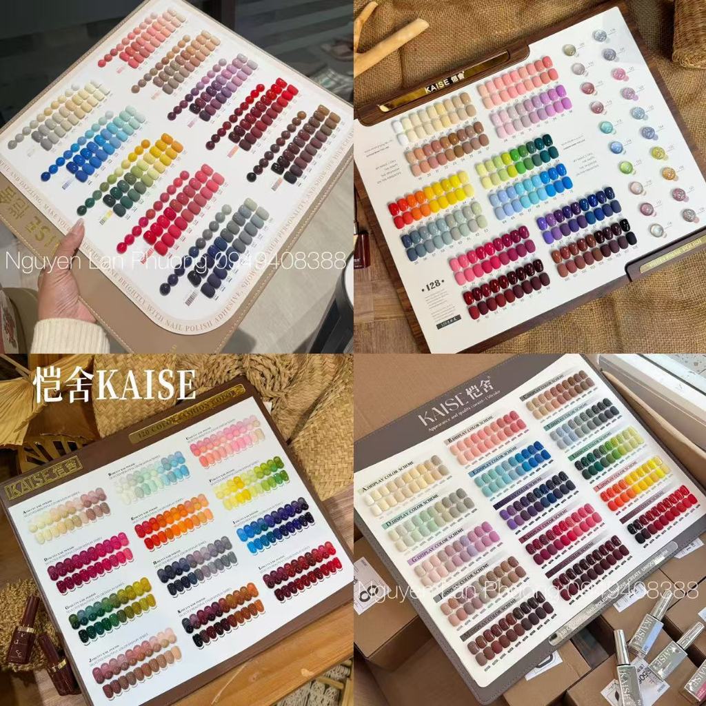 ซตสี KAISE 70สี/80สี/100สี/120สี/135สี/150สี สีเล็บเจล ชุดแต่งเล็บกาวยาทาเล็บ Kaise บอร์ดสีแอปพลิเคชั่นฟรี+เบส+ด้านบน
