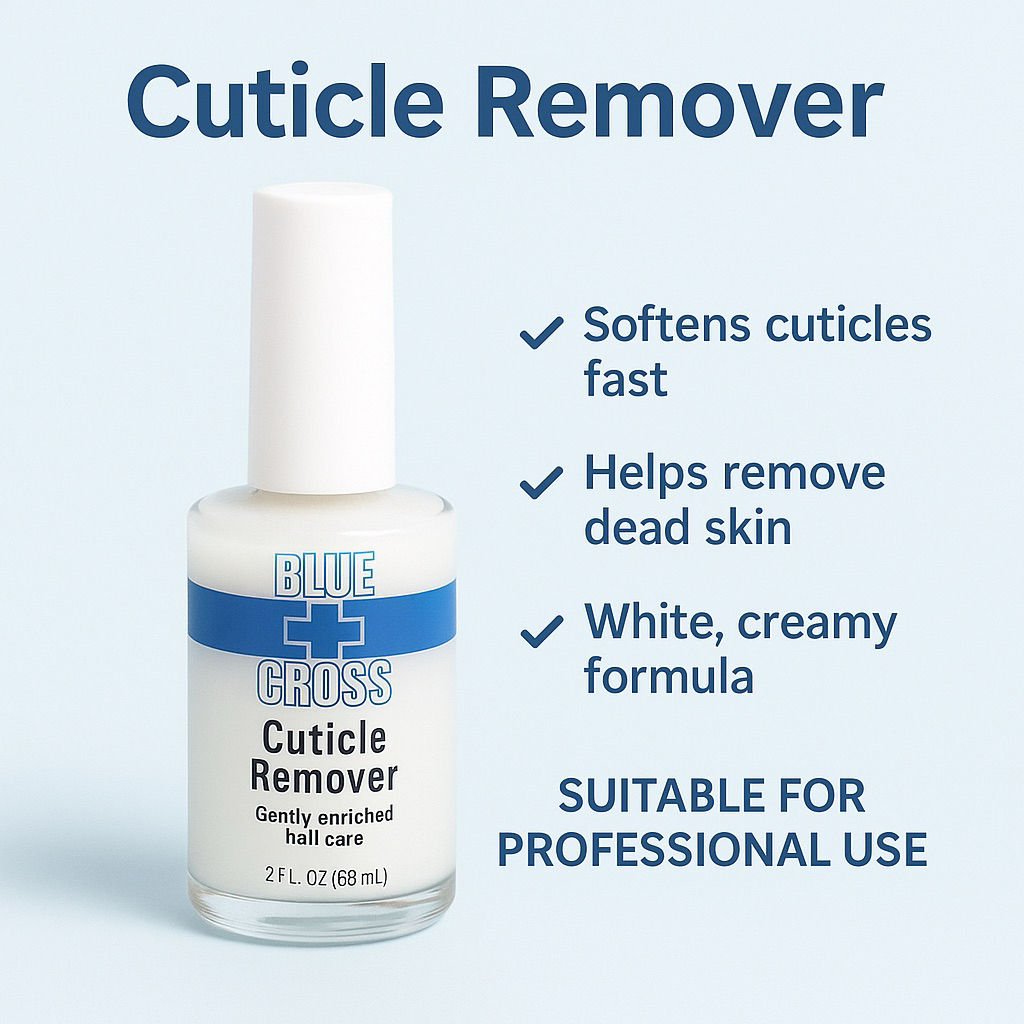 Blue Cross Cuticle Remover ตัวช่วยนิ่มหนังในเวลาอันรวดเร็ว ใช้ก่อนทาเจล ทำให้ขอบเล็บเนียนขึ้น ติดทนนาน
