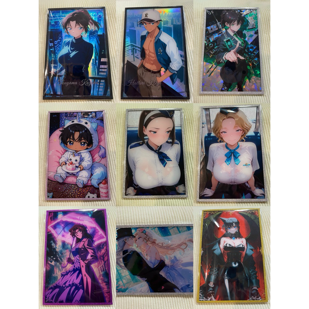 (update 8/6/69) (พร้อมส่ง เลือกได้💚) ชิกิชิ ยอดนักสืบจิ๋วโคนัน Detective Conan A6 shikishi ชิกิชิ ของสะสม โคนัน