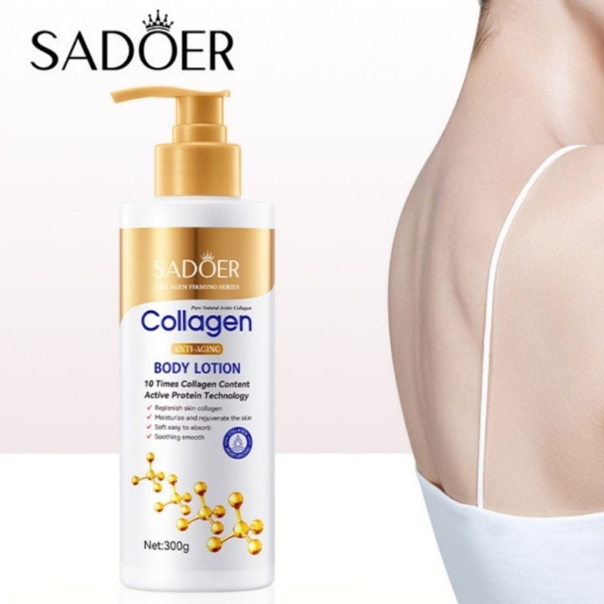 โลชั่น โลชั่นคอลลาเจนSADOER ขนาด 300 G. ขวดทอง