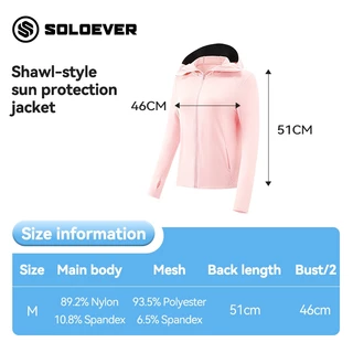 SOLOEVERเสื้อกันแดด UPF50+ผ้าไอซ์ ผ้ามีความนุ่ม สวมใส่สบาย สำหรับกิจกรรมกลางแจ้ง รุ่นใหม่ แบบบางเบา