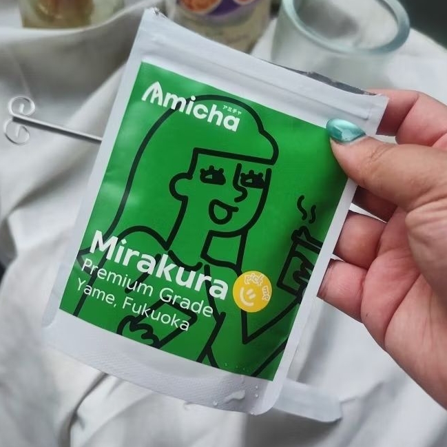 แบ่งขาย Amicha Mirakura Yame Matcha มัทฉะเกรดพรีเมี่ยม เพียว หรือ cold whisk