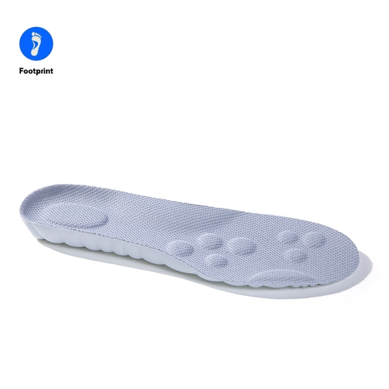 1 คู่พื้นรองเท้ากีฬา ลาเท็กซ์ยืดหยุ่นสูง รองรับส่วนโค้งและดูดซับแรงกระแทก - รูปที่ 2