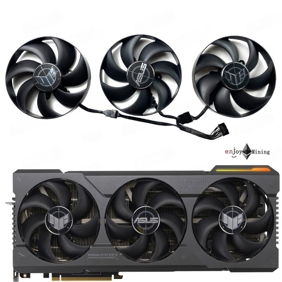 พัดลมการ์ดจอ ASUS RTX 4080 4090 RX 7900XT TUF graphics card cooling fan CF1015U12D