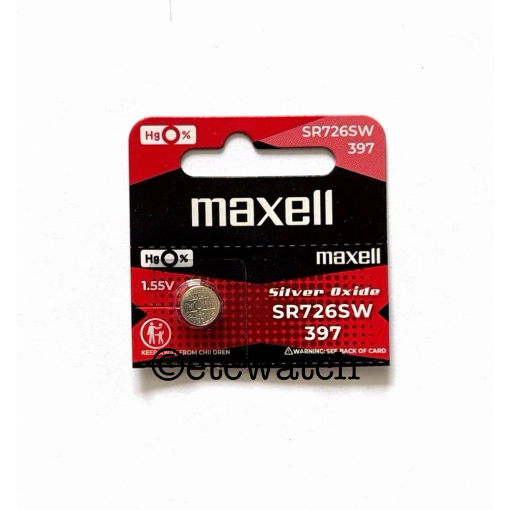 พร้อมส่ง> ถ่านกระดุม Maxell SR726SW / 397 1 ก้อน