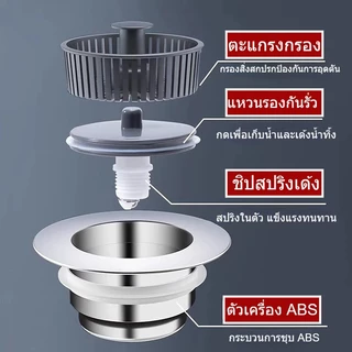 ซื้อ 1 แถม 1 ตะแกรงกรองเศษอาหาร สเตนเลส สําหรับห้องน้ํา ห้องครัว งท่อระบายน้ํารั่วปลั๊กอ่า