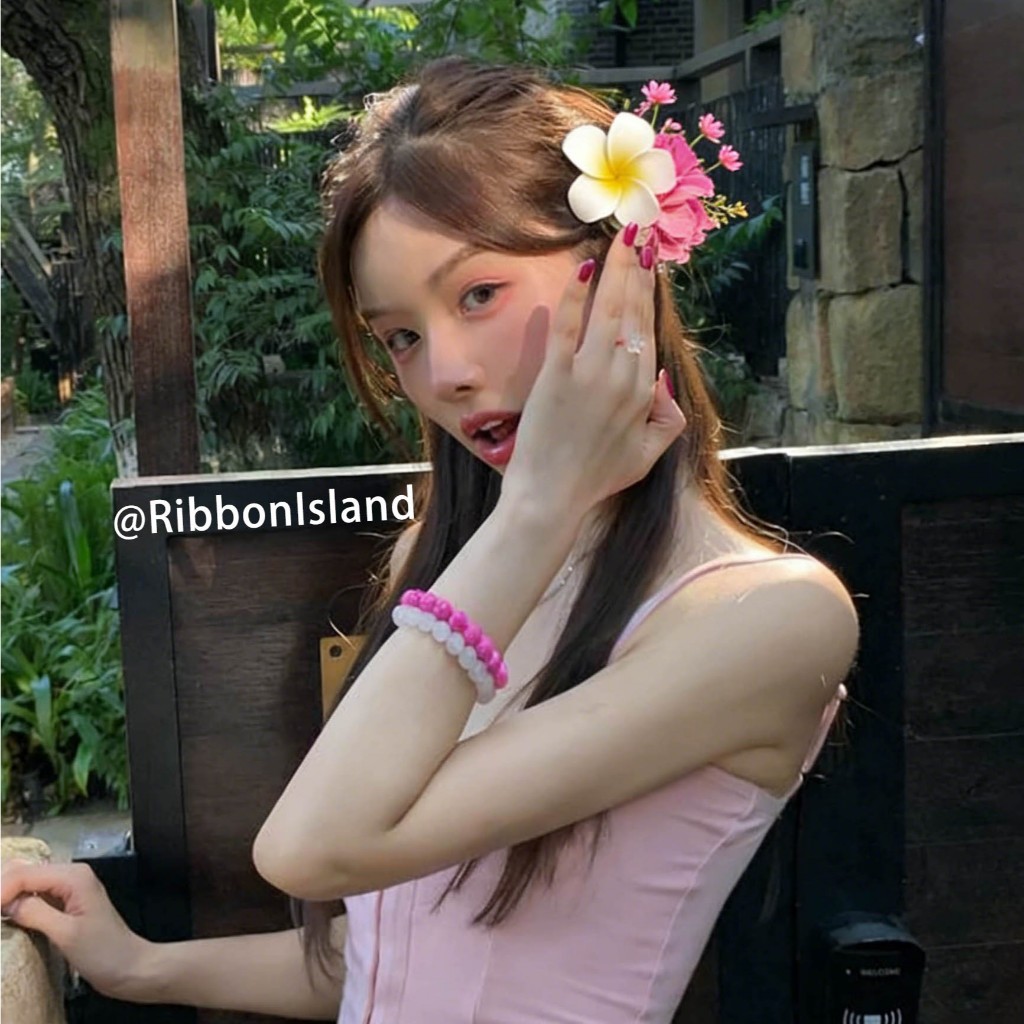 กิ๊บติดผม bangs clip น่ารัก ขนาดใหญ่ ดอกลั่นทม สีชมพู หรูหรา ins ดอกไม้ คุณภาพสูง แฟชั่นสำหรับผู้หญิง COD