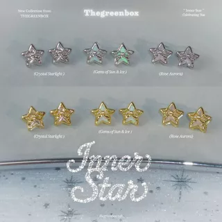 ต่างหู Inner Star Stud Earrings - The Green Box