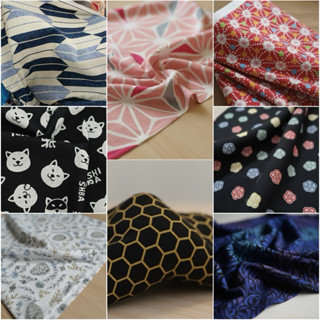 100% Japanese Cotton ผ้าญี่ปุ่นผ้าตัดเสื้อผ้าเนื้อดีใส่สบาย