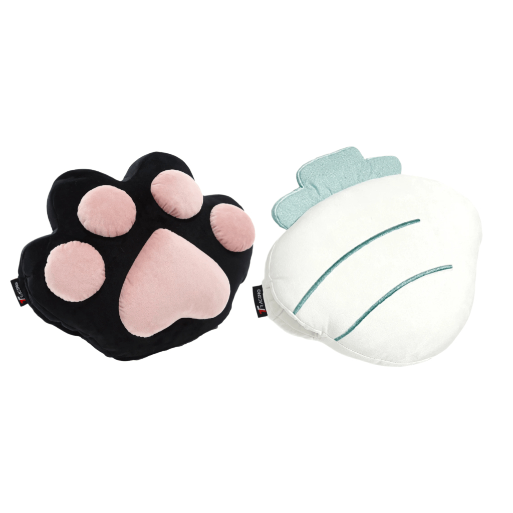 (Gift) TTRacing  KittyPaw  / Bunny Bites  Arm  Warmer Plush for Office  Chair Gaming  Chair Plushy  