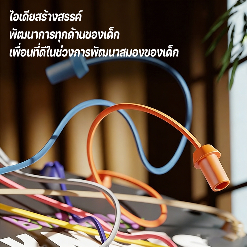 เชือกนอตของเล่น, กลยุทธ์สมองท้าทายสีเด็กเชือกเกม,ของเล่นฝึกสมองสำหรับเด็ก - เกมเชือกแก้ไขปัญหา - รูปที่ 6