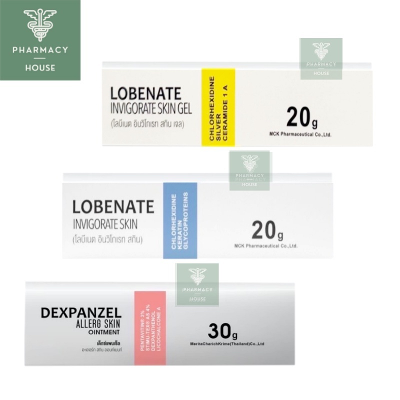 Fullex Ointment / X Pert Nettle Gel / Dexpanzel Allerg Skin Ointment / Lobenate Ointment 20 g.