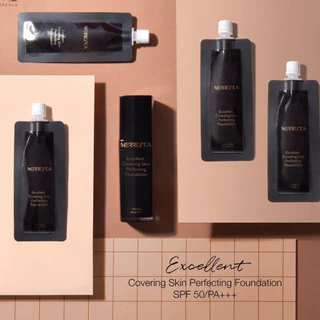 (ซอง) เมอร์เรซกา Merrezca Skin Up Liquid Foundation, Skin Lighter Glow, Skin up water Base, Light up