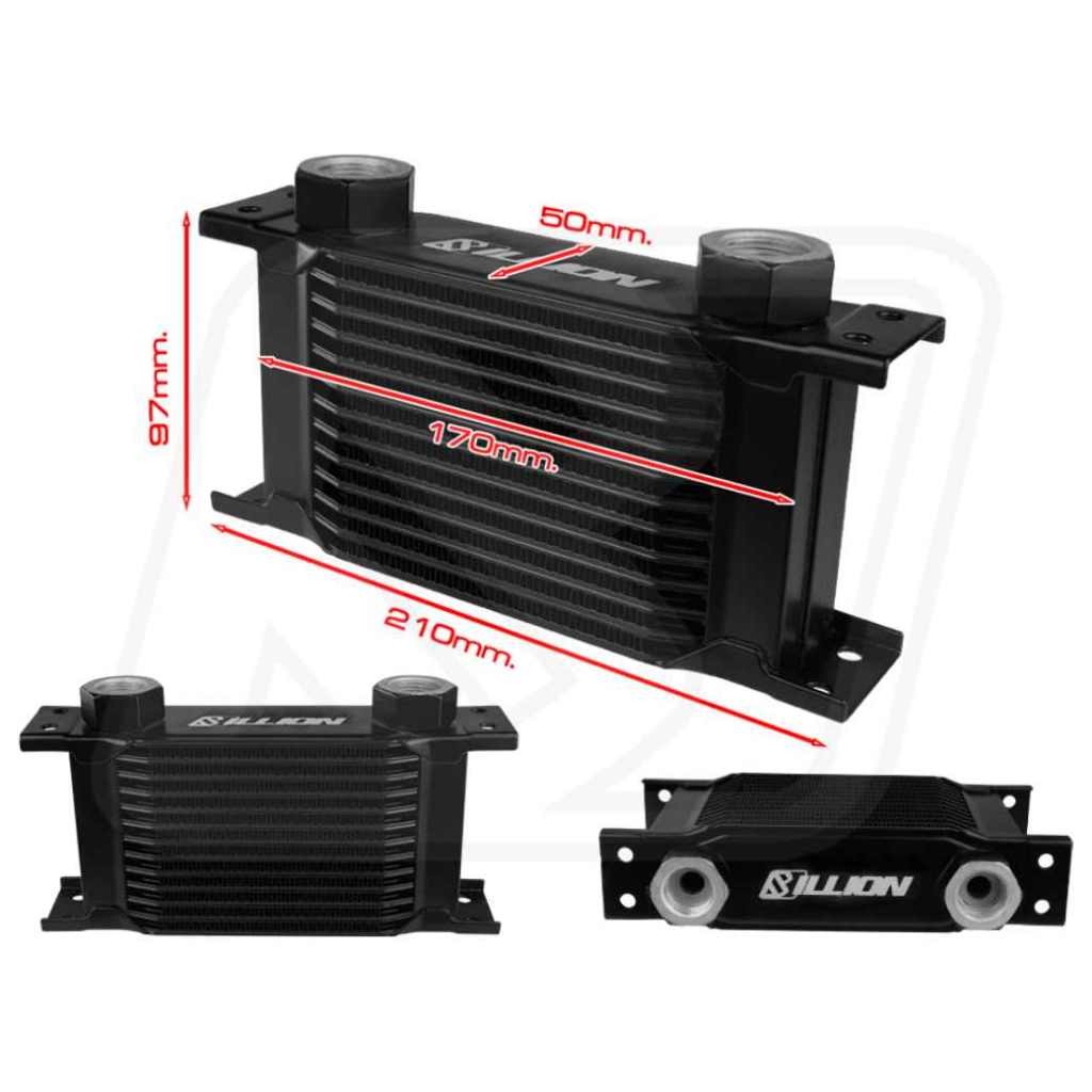 Billion ออยคูลเลอร์ USDM Mini 210mm (M22x1.5 Female) 10/13/16 Row Outlet AN6 / AN8 / AN10 - รูปที่ 3