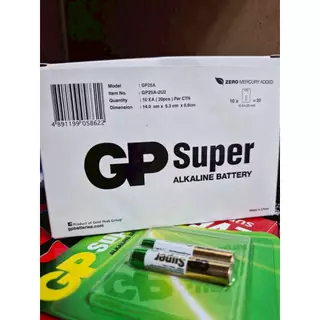 GP Super ALKALINE BATTERY รุ่น 25A-2U2 AAAA 1.5V LR8D425 ถ่าน 1แพ็ค 2ก้อน แท้ประกันศูนย์