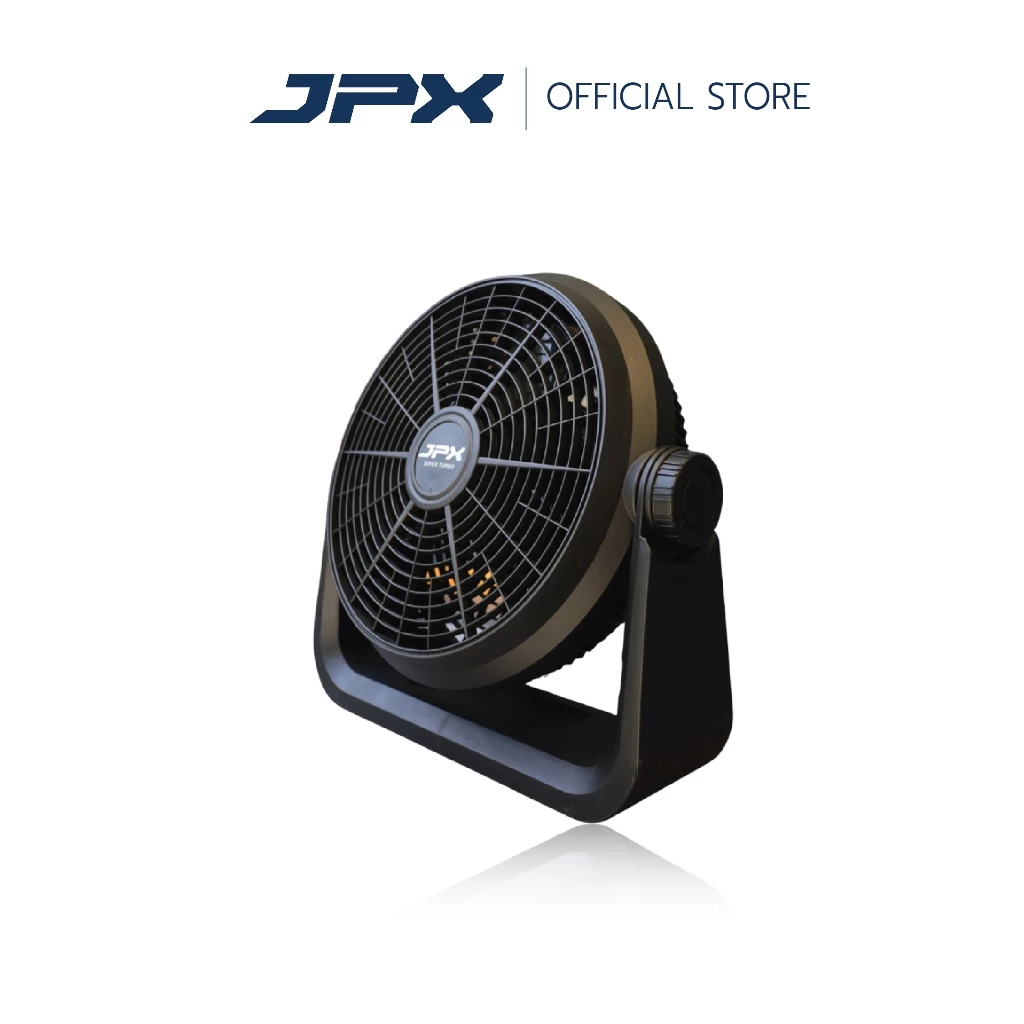 JPX พัดลมตั้งโต๊ะ12 นิ้ว SUPER TURBO สีดำ พัดลมแคมป์ปิ้ง ปรับความแรงได้ 3 ระดับ รับประกันสินค้า 3 ปี thumbnail 6