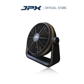 JPX พัดลมตั้งโต๊ะ12 นิ้ว SUPER TURBO สีดำ พัดลมแคมป์ปิ้ง ปรับความแรงได้ 3 ระดับ รับประกันสินค้า 3 ปี