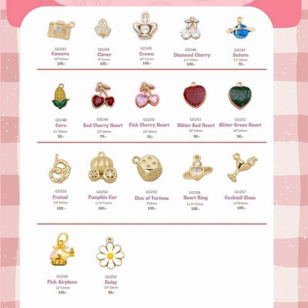 Charm : ดีไซน์พิเศษ Gold 9