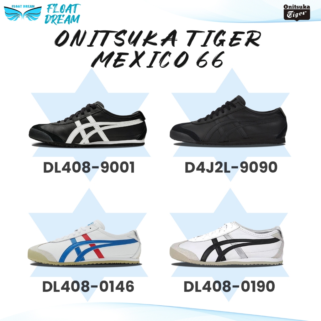 🍀ของแท้จากแบรนด์ ʚ 😊 ɞ Onitsuka tiger MEXICO 66 Slip-on รองเท้าส้นเตี้ยแบบทันสมัย สะดวกสบาย DL408-90