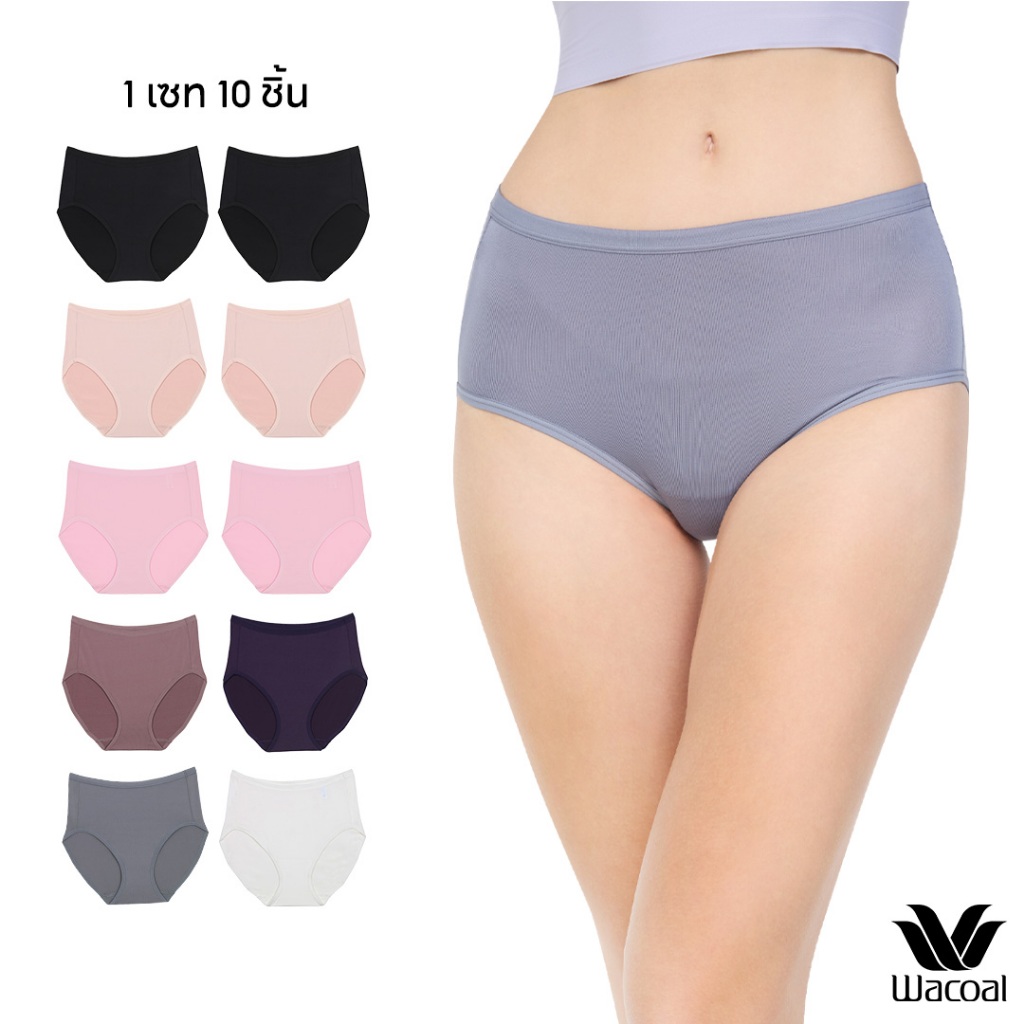 Wacoal Surprise Short Panty กางเกงในใส่สบายวาโก้ รูปแบบเต็มตัว เซท 10 ชิ้น รุ่น WU4C34/WU4F34