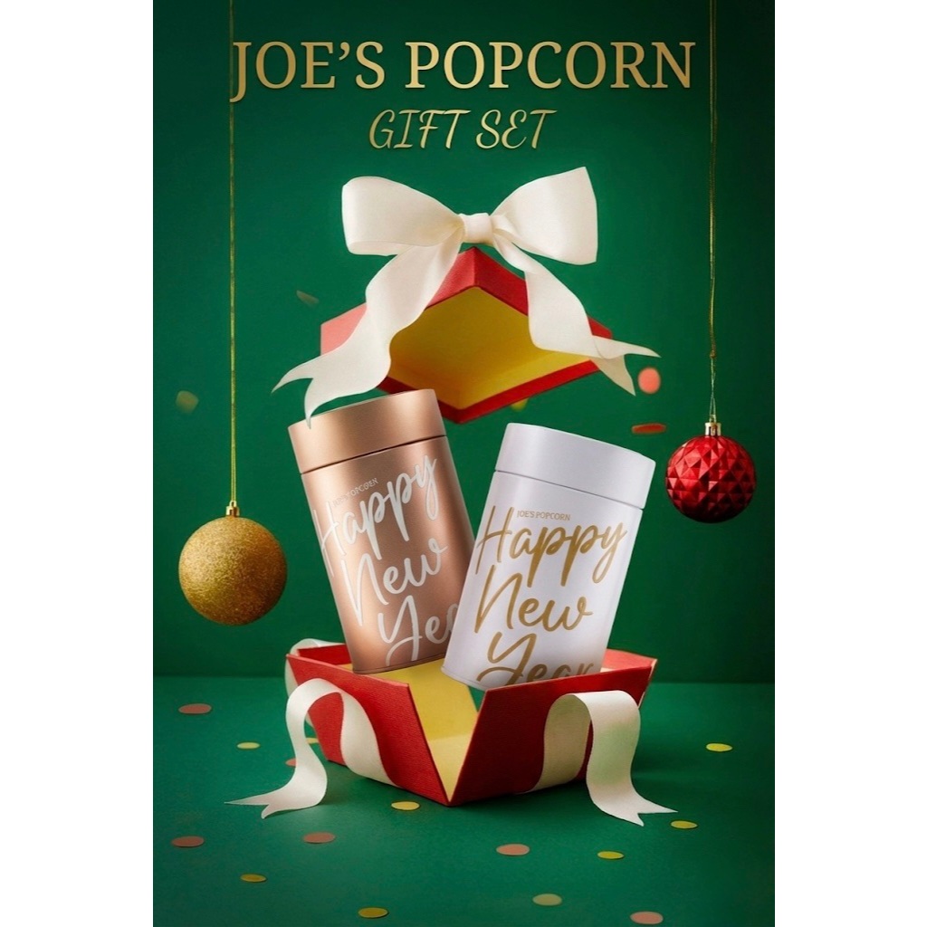 โจป๊อบคอร์น Joe's Popcorn รุ่นของขวัญปีใหม่ แบบกระปุก