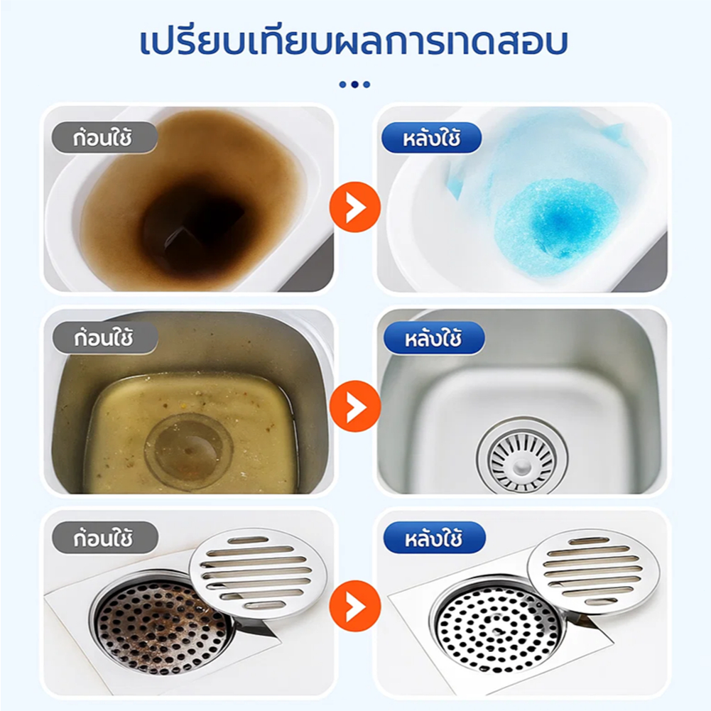 ✨ผงล้างท่อ 520g สลายคราบอุดตันได้เร็ว ดับกลิ่นท่อ ใช้งานง่าย เหมาะสำหรับห้องน้ำและครัว รูปที่ 2