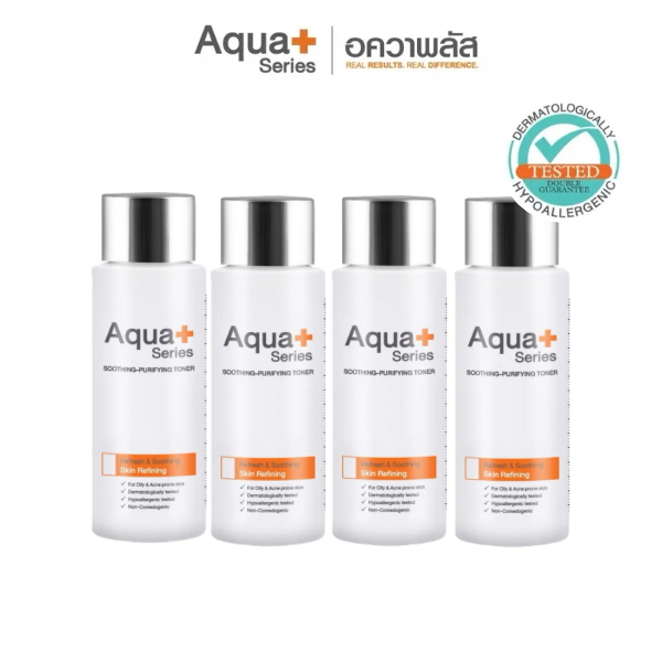 AquaPlus Soothing-Purifying Toner 150 ml. (จำนวน 4 ขวด) ปรับสมดุลผิว ขจัดความมันส่วนเกิน