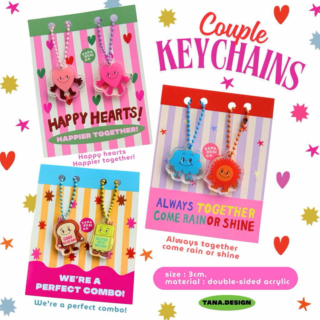 [Tana.design] Couple Keychains