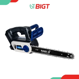 เลื่อยโซ่แบตเตอรี่ไฟฟ้า 21V 11.5'' Nakita (Outer-rotor) 100% มอเตอร์ไร้แปรงถ่าน เลื่อยไฟฟ้าไร้สายเลื่อยไฟฟ้า เลื่อยโซ่เล