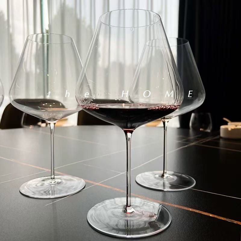 【พร้อมส่งในไทย】Handmade แก้วคริสตัล แก้วไวน์ แก้วไวน์แดง crystal wine glass รุ่นบางมาก มีความยืดหยุ่น