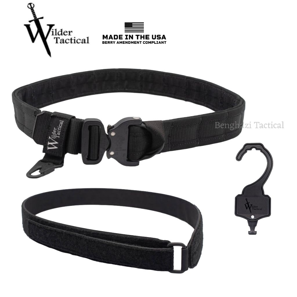 Wilder Tactical Urban Assault Belt UAB D-Ring Black Size Medium (เอว 32-36) ของแท้