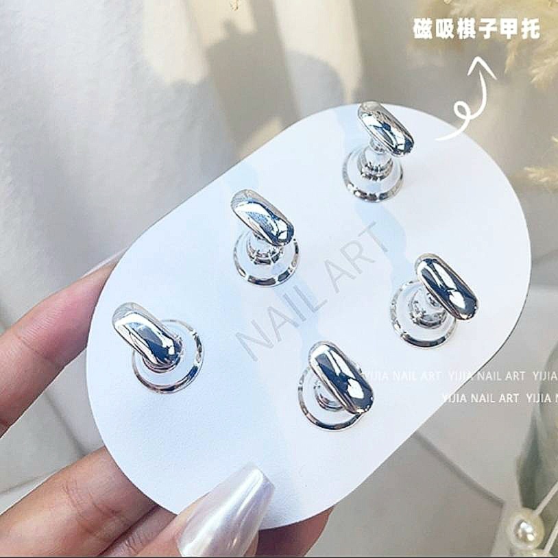 เซตแท่นฝึกทาเล็บ Capsule Tip stand 5 ชิ้น ยึดติดด้วยแม่เหล็ก พร้อมส่ง