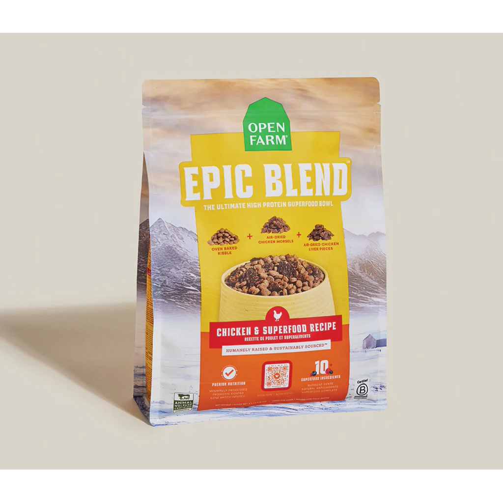 อาหารสุนัข Open Farm Epic Blend สูตร Chicken & Superfood ขนาด 1.59 Kg
