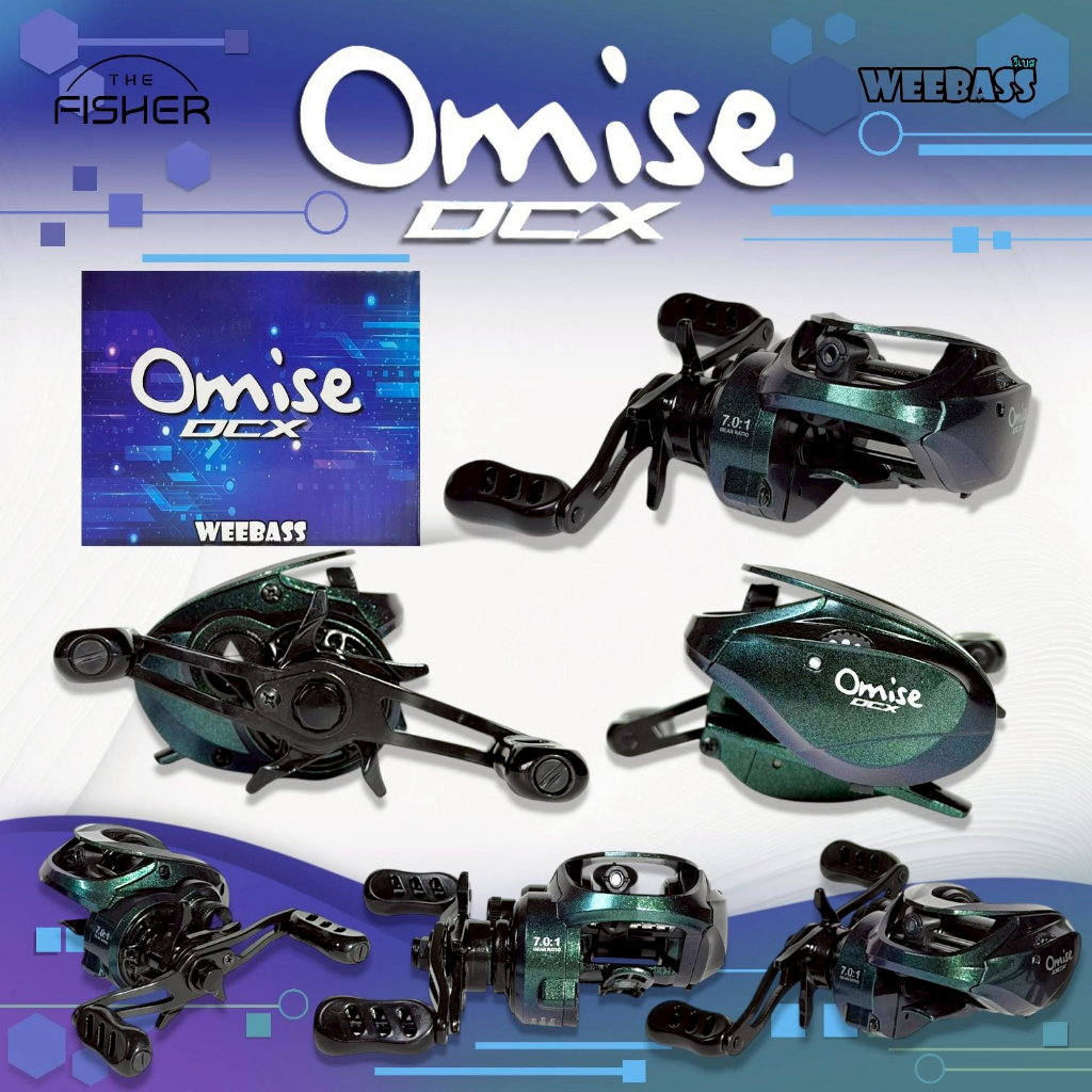 A01 รอกเบท WEEBASS DC รุ่น OMISE DCX  เบรคสูงสุด 5 kg.