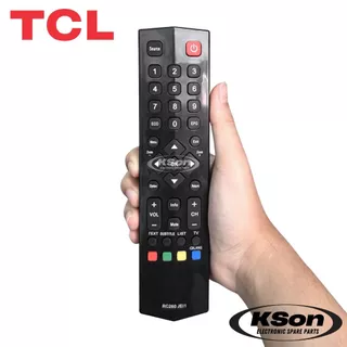 รีโมททีวี ทีซีแอล อะไหล่ทีวี ใช้กับทีวีจอแบน TCL LED TV Remote Control รุ่น RC260-JEI1