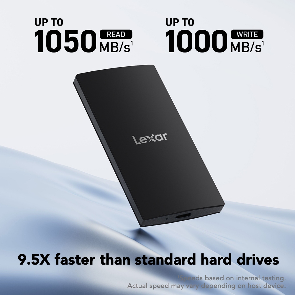 เอสเอสดีพกพา Lexar PortableSSD SL300 2TB 2 in 1 USB-C / USB-A (LSL300002T-RNBNG)_2