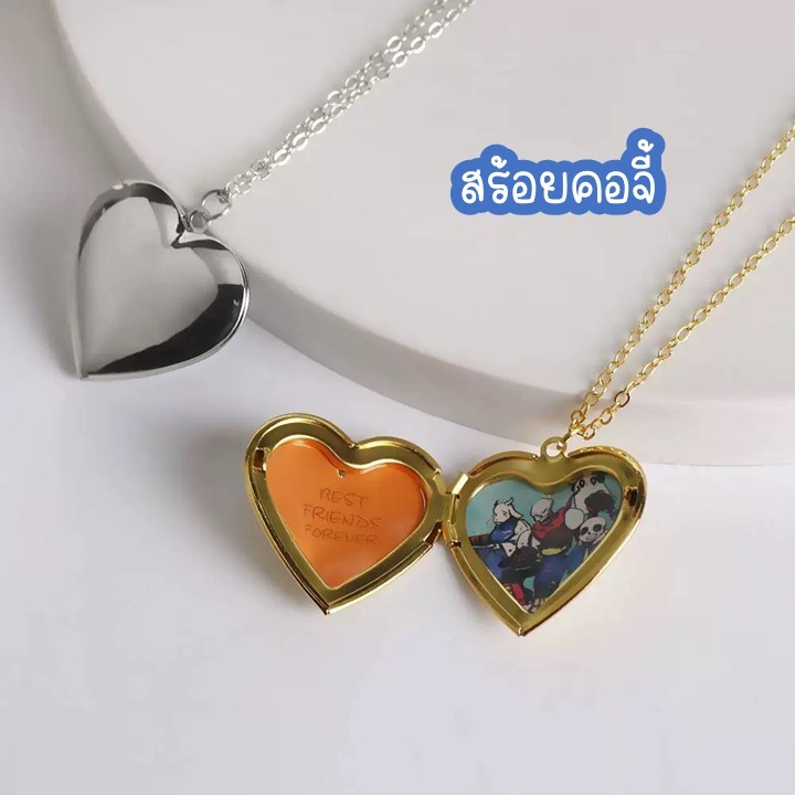 สร้อยคอจี้บล็อคเก็ตสแตนเลสหัวใจ,วงกลม diy