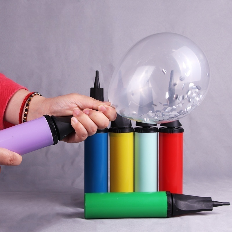 ปั๊มลมแบบกด ปั๊มลมลูกโป่ง พกพาสะดวก อุปกรณ์ตกแต่งงานเทศกาลและของตกแต่ง