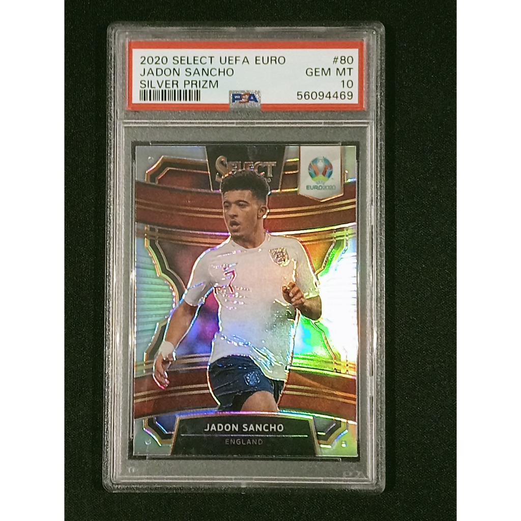 Jadon Sancho 2020 Select Uefa Euro #80 Silver Prizm PSA 10
