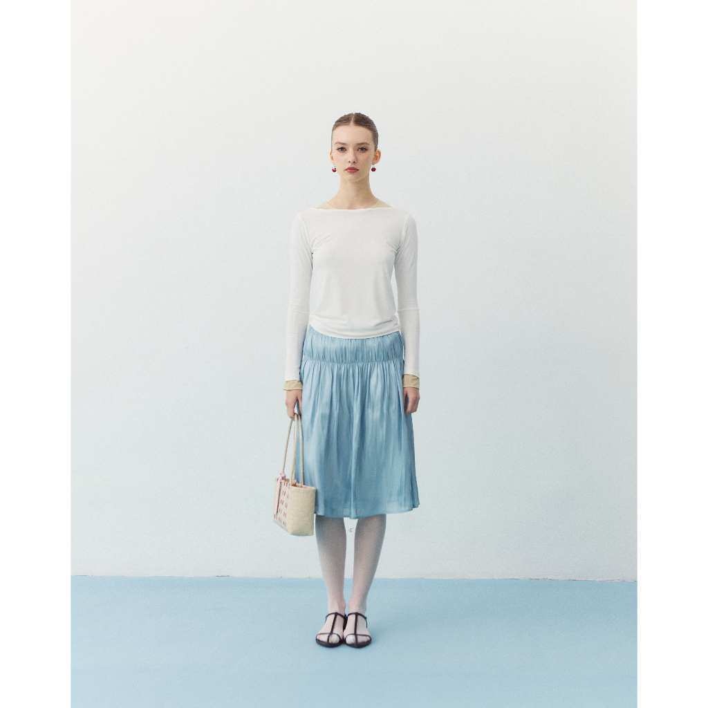 Pudee Kim  Tee เสื้อยืดแขนยาวคอปาด - รูปที่ 2