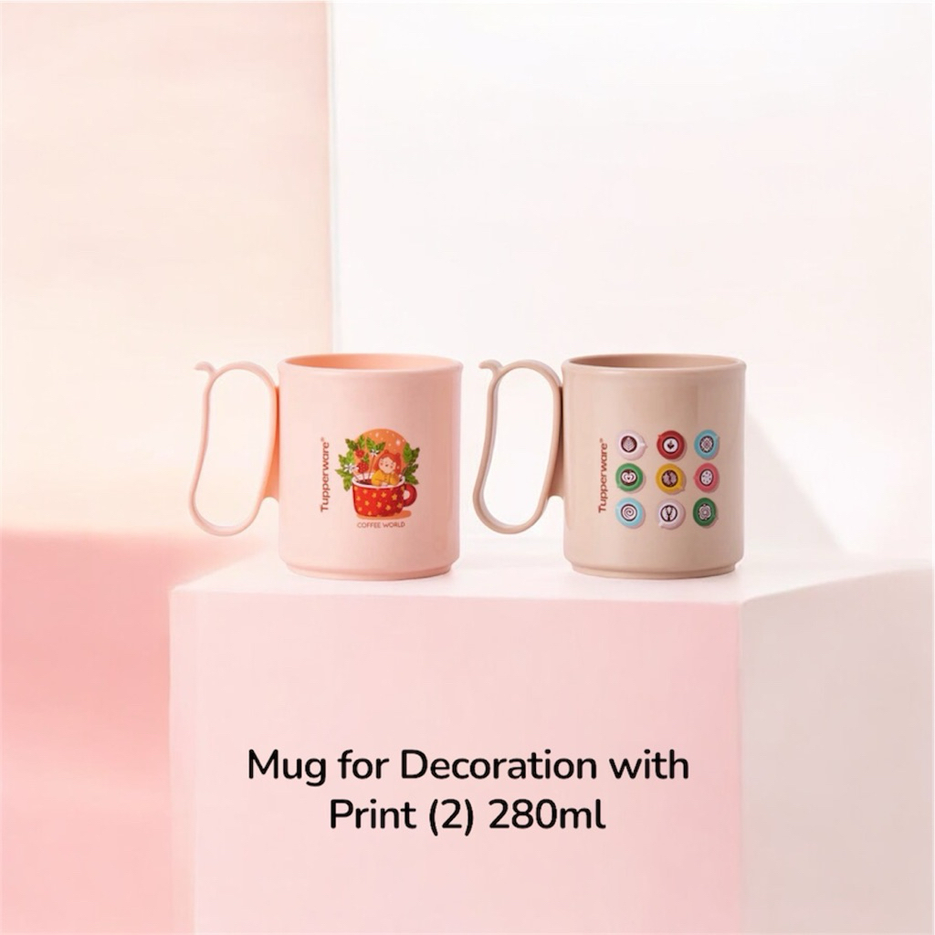 แก้วน้ำลายน้องเหมียว Tupperware รุ่น Mood Mugs ขนาด 280ml