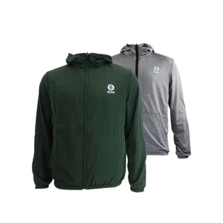 SPIN DMJ100 เสื้อแจ็คเก็ต มีฮู้ด ผ้าร่ม Jacket ใส่ได้ 2 ด้านในตัวเดียว ของแท้ 100%