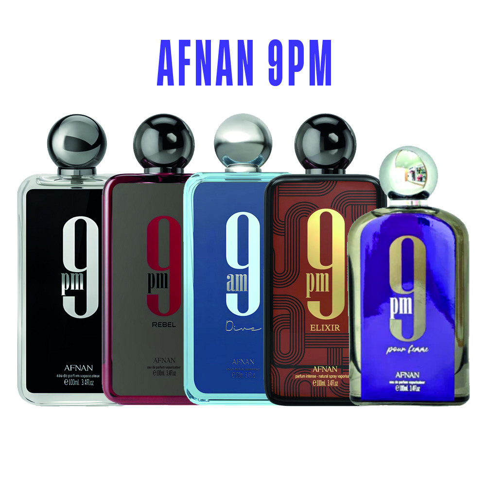 9 pm Afnan 9pm, Rebel, Dive, Elixir, pour Femme 2ml 5ml 10ml