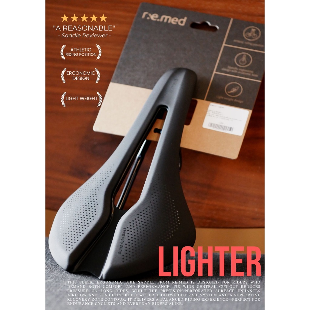 เบาะ อาน จักรยาน REMED 3 Lighter by Selle Royal ทรงซิ่ง นั่งสบาย